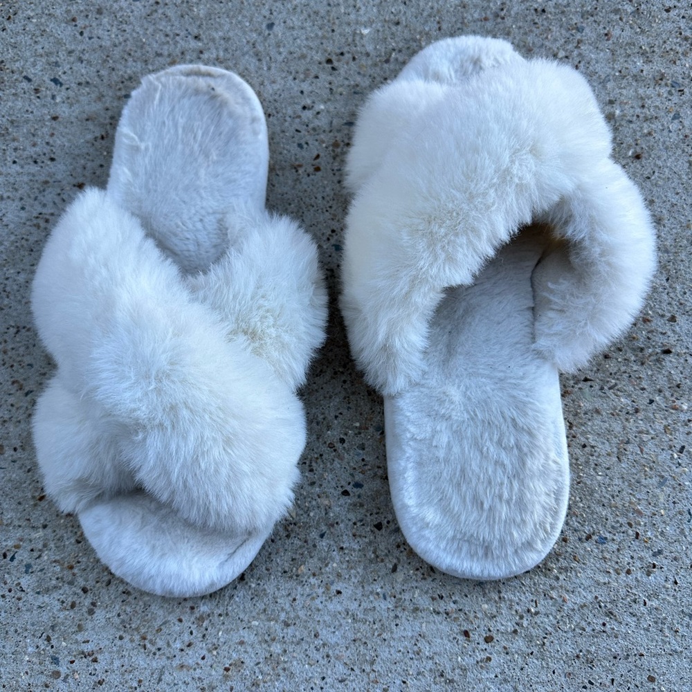 White slippers